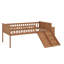 Structure de lit plateforme en bois avec glissoire, échelle, tablette de rangement et garde-corps de sécurité-1639454674