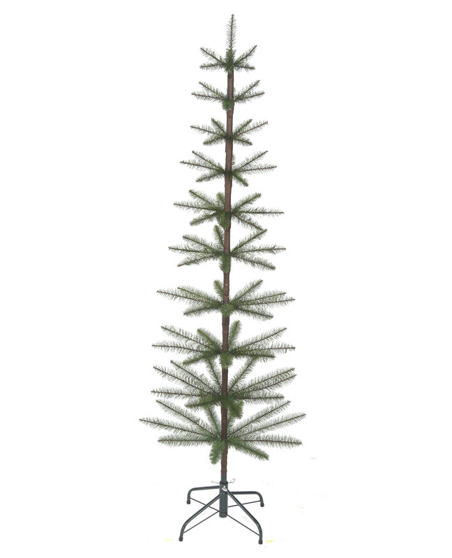 Arbre à poils avec une plume, H 6 pi