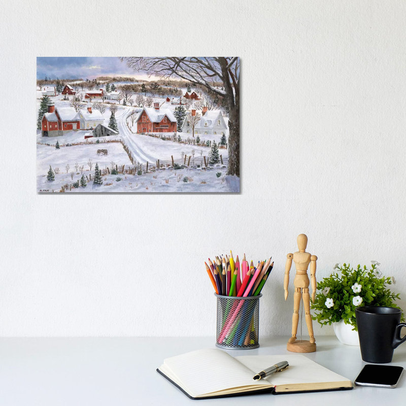 Lonely Hay Rake by Bob Fair - Wrapped Canvas Gallery-Wrapped Canvas Giclée, 20.32 cm H x 30.48 cm W