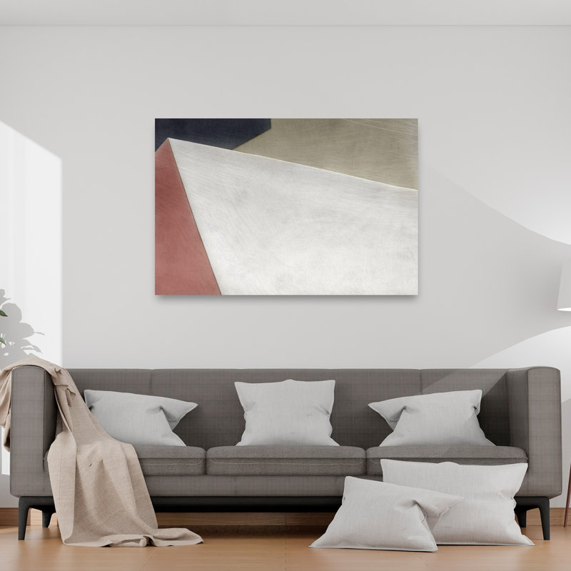 Geometric Forms Abstract Contemporary Geometric Wall Art Print by Alma - Wrapped Canvas Print, 152.4cm H x 101.6cm W