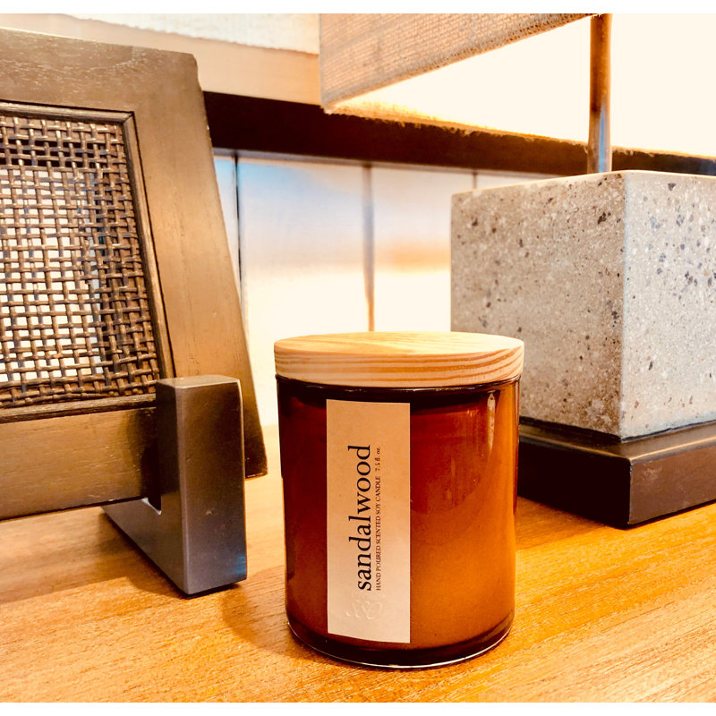 Sandalwood Scented Jar Candle