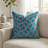 Deep Sea Dive Geometric Reversible Throw Pillow-15825443