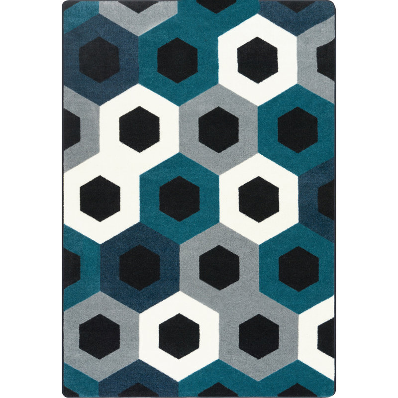 Tapis hexagonal Kid Essentials, Rectangle 5 pi 4 po x 7 pi 8 po