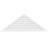 Triangle Surface Mount Non-Functional Brickmould Frame PVC Gable Vent 9/12 Pitch-43316177