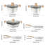 14-Piece Non-Stick Aluminium Cookware Set