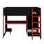 Lit mezzanine double avec bureau