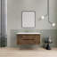 Meuble-lavabo de salle de bain moderne flottant 48 po Alcester Ivy Bronx-139811587