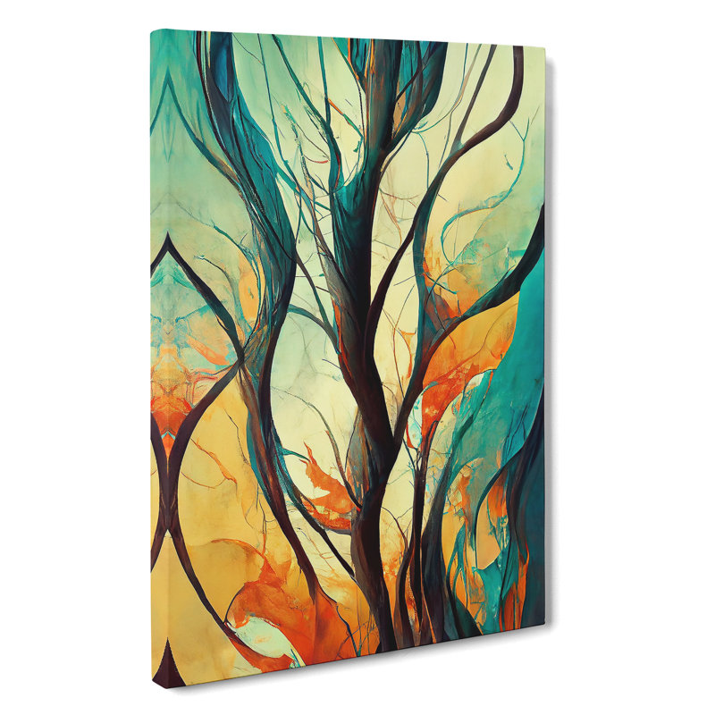 Abstract Tree No.7 - Wrapped Canvas Print, 50cm H x 35cm W x 3cm D