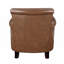 Fauteuil d'appoint en cuir fleur