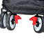 Chariot utilitaire d'extérieur pliable pliable, chariot de jardin portatif pliant robuste, porte-gobelet, poignées réglables-113855318