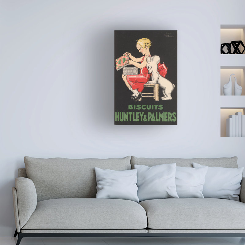 «Rene Vincent», reproduction d'art sur toile Hunters And Palmers Bicsuits, H 19 po x l 12 po