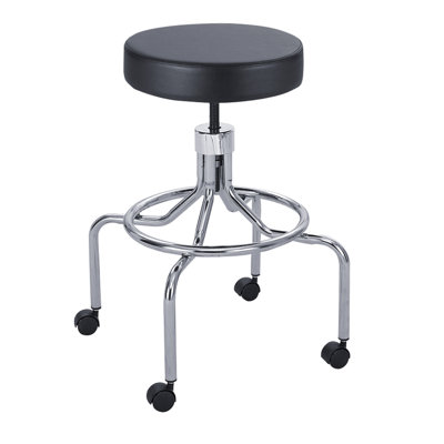 Adjustable Height Lab Stool with Footrest