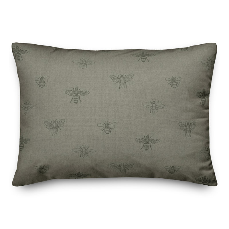 Reversible Throw Pillow, Green