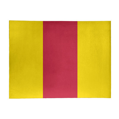 Tapis de zone jaune/rouge rayé St Louis