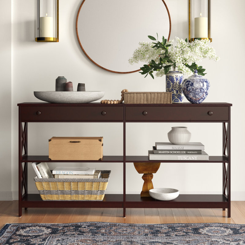 Lemay Console Table, Espresso, 31.5" H x 60" W x 12" D