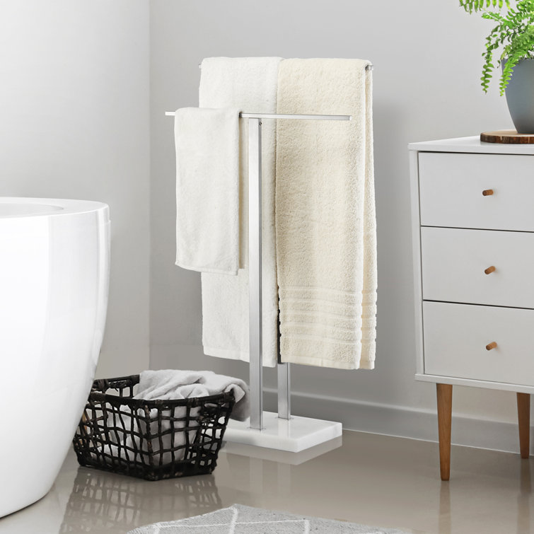 https://assets.wfcdn.com/im/01527287/resize-h755-w755%5Ecompr-r85/2366/236669565/Freestanding+Towel+Rack+2-Tier+Stand+with+Marble+Base+for+Bathroom+SUS+304+Stainless+Steel.jpg