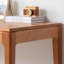 Bureau rectangulaire en bois massif avec 2 tiroirs couleur cerisier-241364966