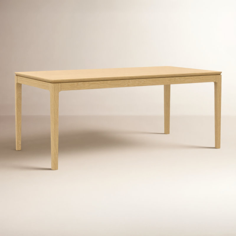 Rise 72" W Solid and Manufactured Wood Dining Table , Light Oak