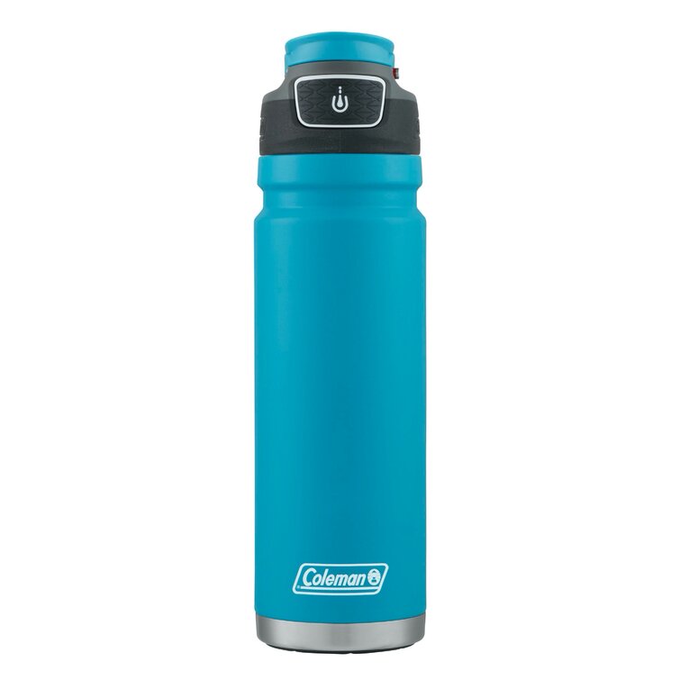 Coleman Autoseal FreeFlow Stainless Steel Insulated Water Bottle, 24 oz,  Black