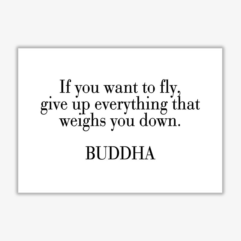 If You Want To Fly - Print, No Frame, 30 cm H x 21 cm W x 1 cm D