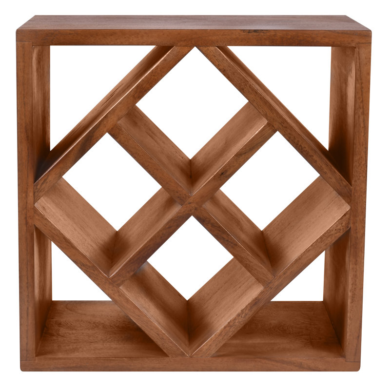 Berard Solid Wood Tabletop Wine Bottle Rack in Nature