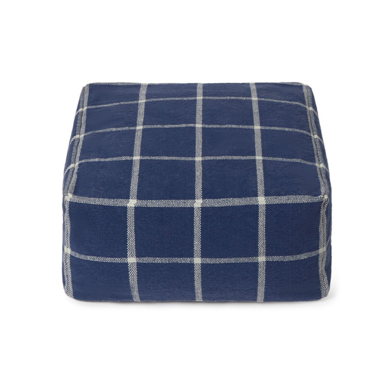 Pouf Geo Block, Navy Blue