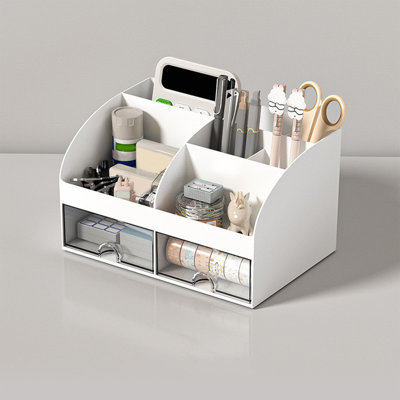 Office desktop storage boxes Office Desktop Storage Box Transparent Small Drawer Storage Cabinet Student Dormitory Desk Stationery Sundries Storage