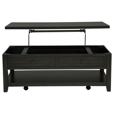 Rouseil Lift Top Coffee Table With Casters
