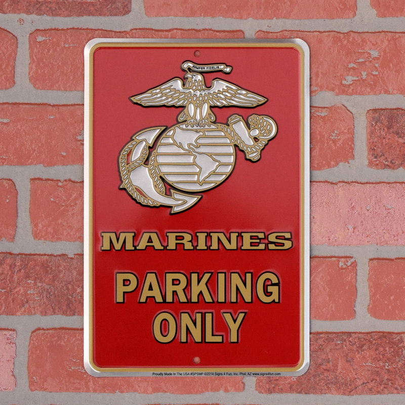 Marines Parking Sign USMC Military Metal Garage Man Cave Marine Corp Wall Decor Marines Parking Sign USMC Military Metal Garage Man Cave Marine Corp Wall Decor