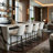 Penlope Upholstered Counter Stool with Metal Frame-314875372