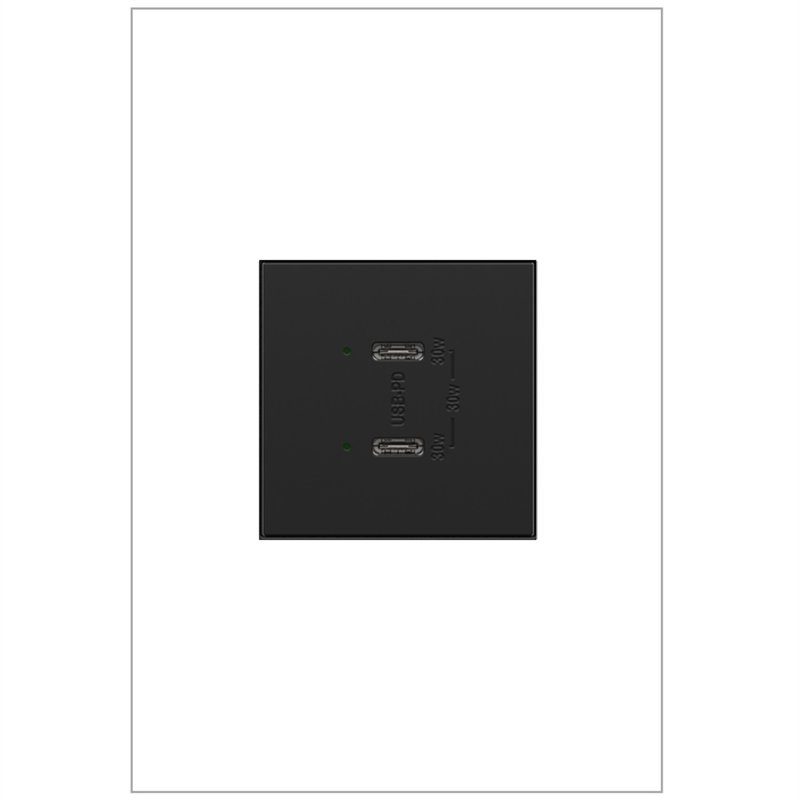 Alimentation USB de type C / C 30 W Adorne Ultra Fast Plus Power Power, Graphite