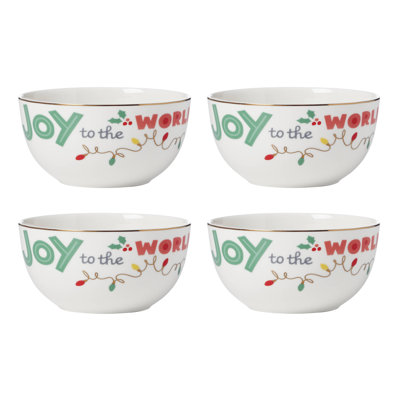 Snoopy Christmas All-Purpose Bowls, Set Of 4