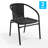 Arthor Rattan Indoor/Outdoor Stacking Restaurant Chairs (Set of 2)-1822980654