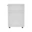 Chariot de rangement roulant Concho, conception compacte et polyvalente pour faciliter l'organisation de la salle de bain et de la maison, blanc