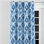 Rideaux de fenêtre Coastal - Rideau à œillets ikat bleu plage - 1 panneau