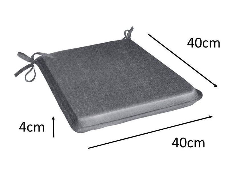 Trapezoid Water-repellent Seat Pad Set of 2, 4