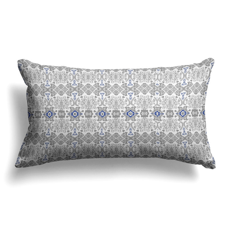 Coussin Taj Garden, Bleu/gris