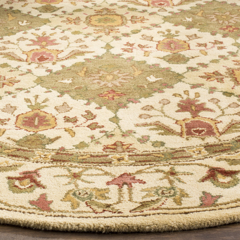 Dunbar Hand Tufted Wool Oriental Rug, Round 6'