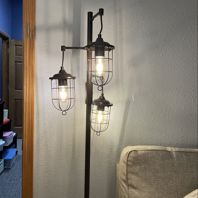 64.75” Industrial Tree Floor Lamp