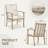 Calluna Willesden Rectangular Aluminum Dining Set with Cushions-586037048-586037049