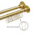 Utopia Alley Adjustable 72-Inch Double Shower Curtain Tension Rods - Rust-Proof Aluminum with Rubber End Cap, Easy Installation - Extendable, Ideal for Bathroom, Retractable, Wall-to-Wall - No Drilling-102672047