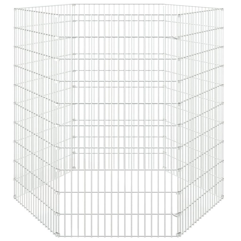 Duxbury Free Range Animal Enclosure 6-Panel 54cm Galvanised Iron, 100cm H x 54cm W