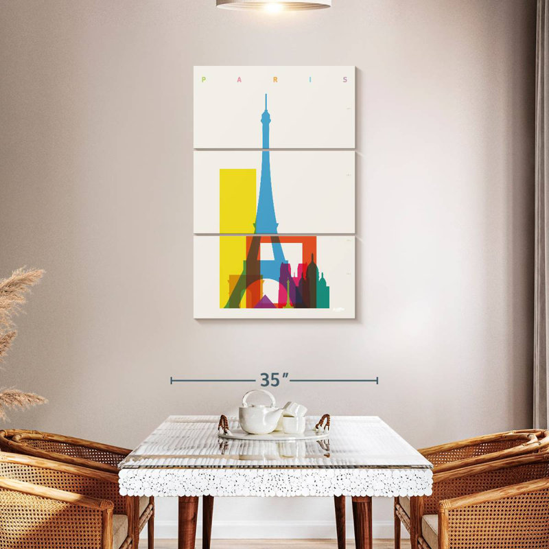 Sireci Colorful Paris, 45" H x 28" W