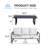 Silve 3 - Person Aluminum Silver Gray Outdoor Seating Group with Cushions