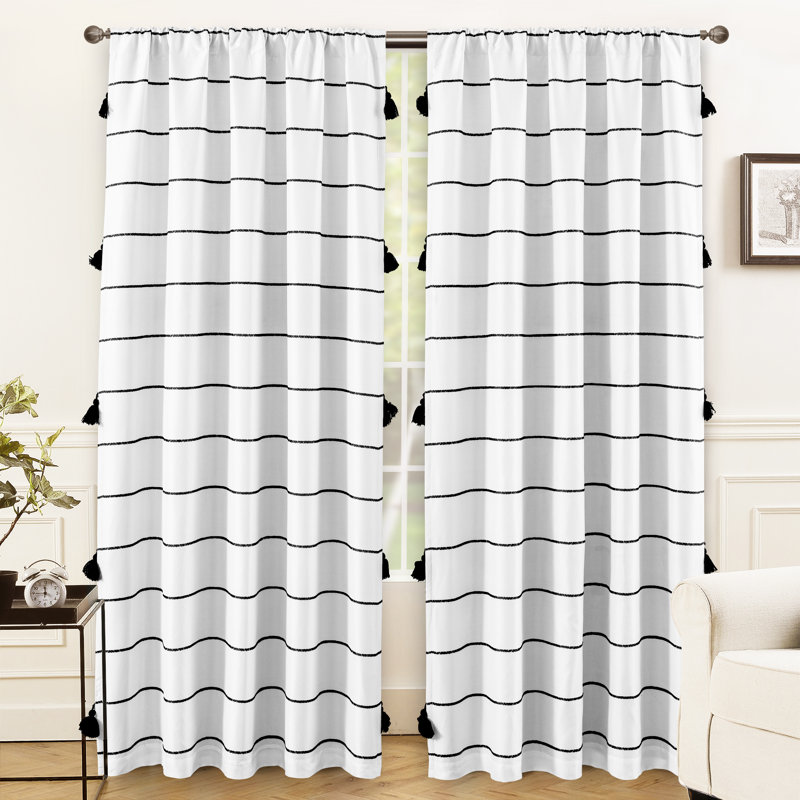 Ladd Blackout Curtain Pair, Black