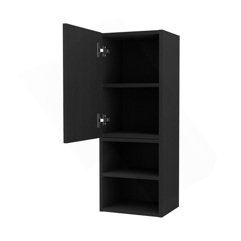Armoire à pharmacie Praia, armoire simple à quatre tablettes, poignée en métal