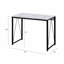 Bureau d'écriture rectangulaire avec base en métal-866218119-866218114
