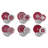 Mandala Red 18 Piece Porcelain Dinnerware Set - Service for 6