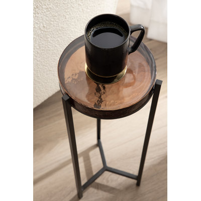 Aguilar Round Glass Drink Table