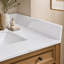 Dessus de meuble-lavabo en quartz blanc 22 po avec dosseret de salle de bain avec dosseret de 22 po Calacatta